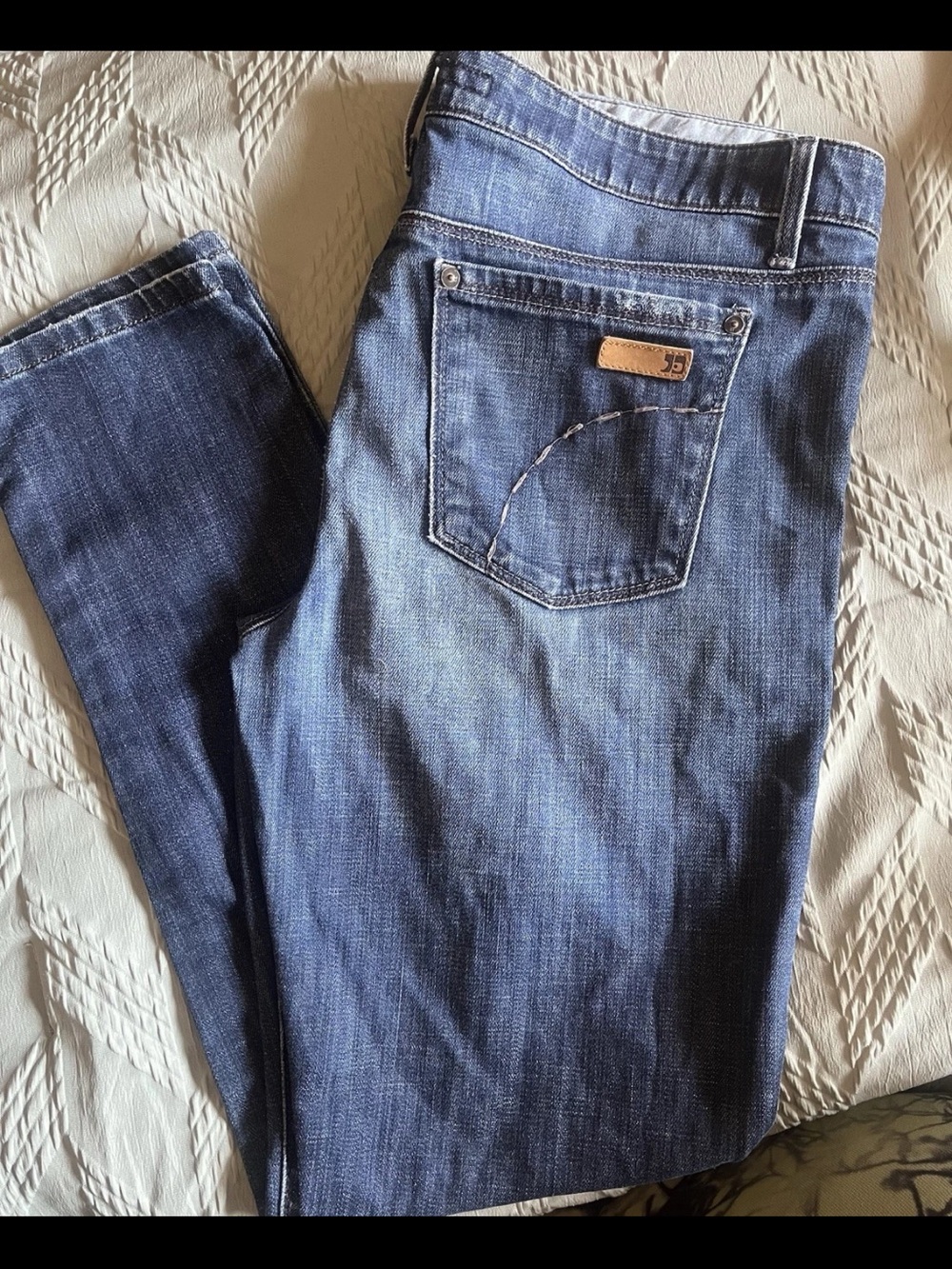 Joe's Jeans Straight Leg Dark Blue Denim